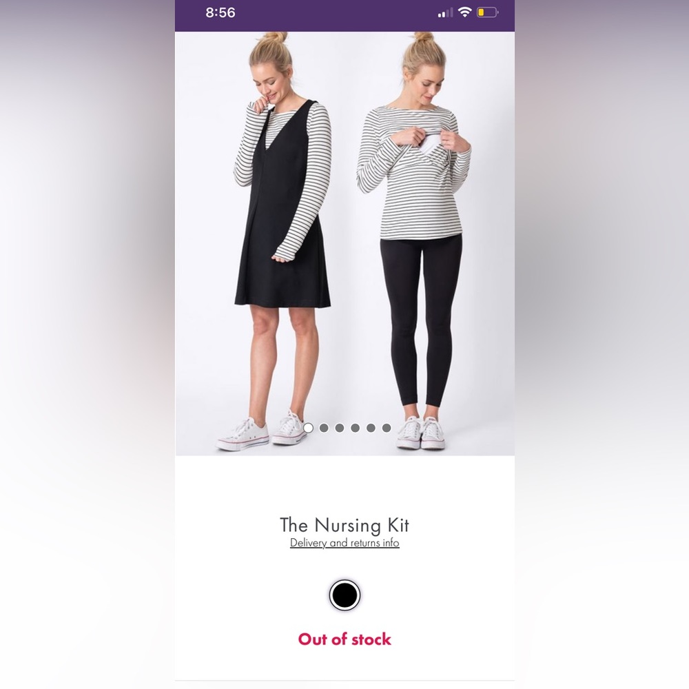 NWT Seraphine “The Nursing Kit” 3 piece set